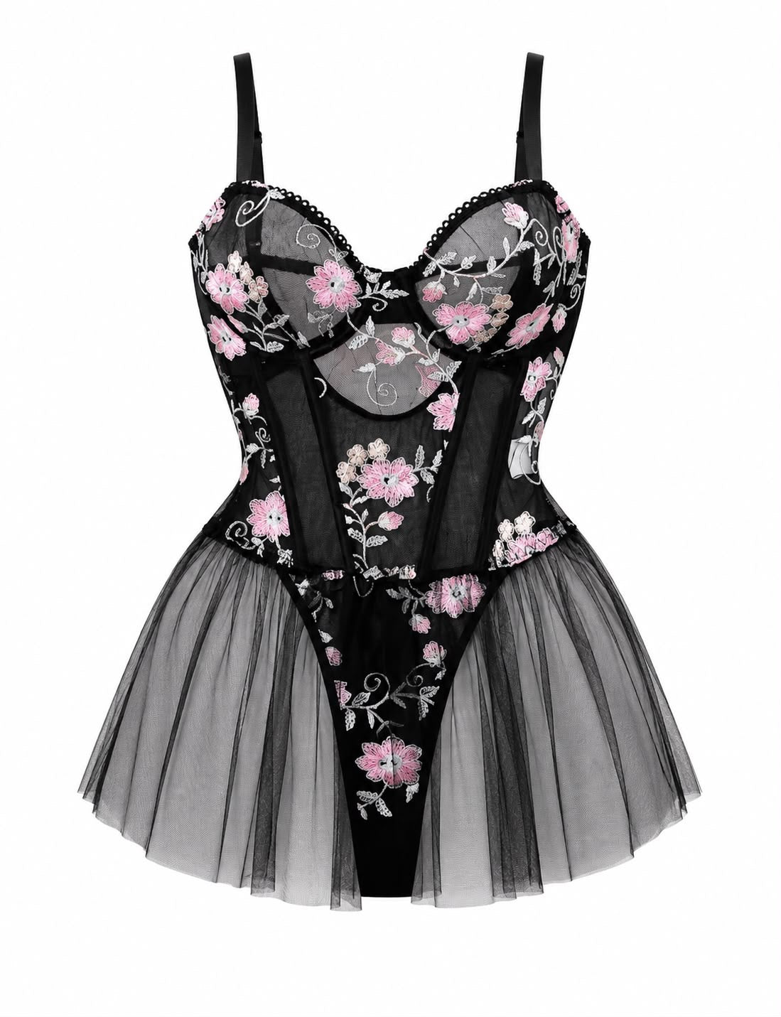 Midnight Blossom Bodysuit