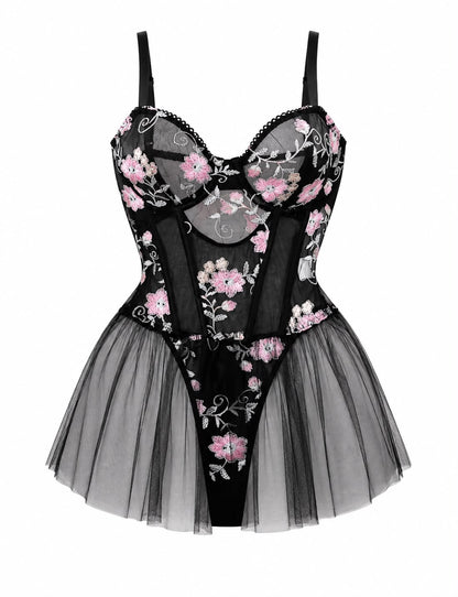 Midnight Blossom Bodysuit