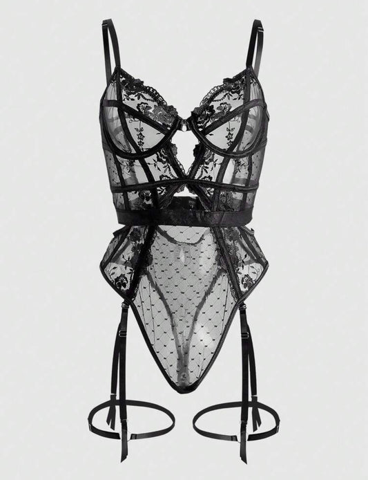 Black Lace Bodysuit